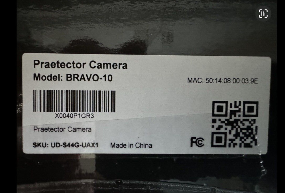 PRAETECTOR CAMERA MODEL BRAVO-10. NEW OPEN BOX 192