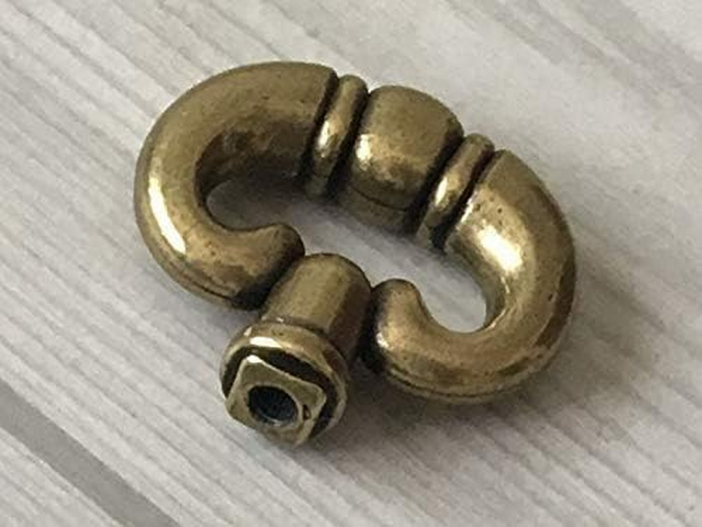 2Pcs Antique Bronze Drawer Knobs Ring Pull Vintage Cabinet Dresser Hardware