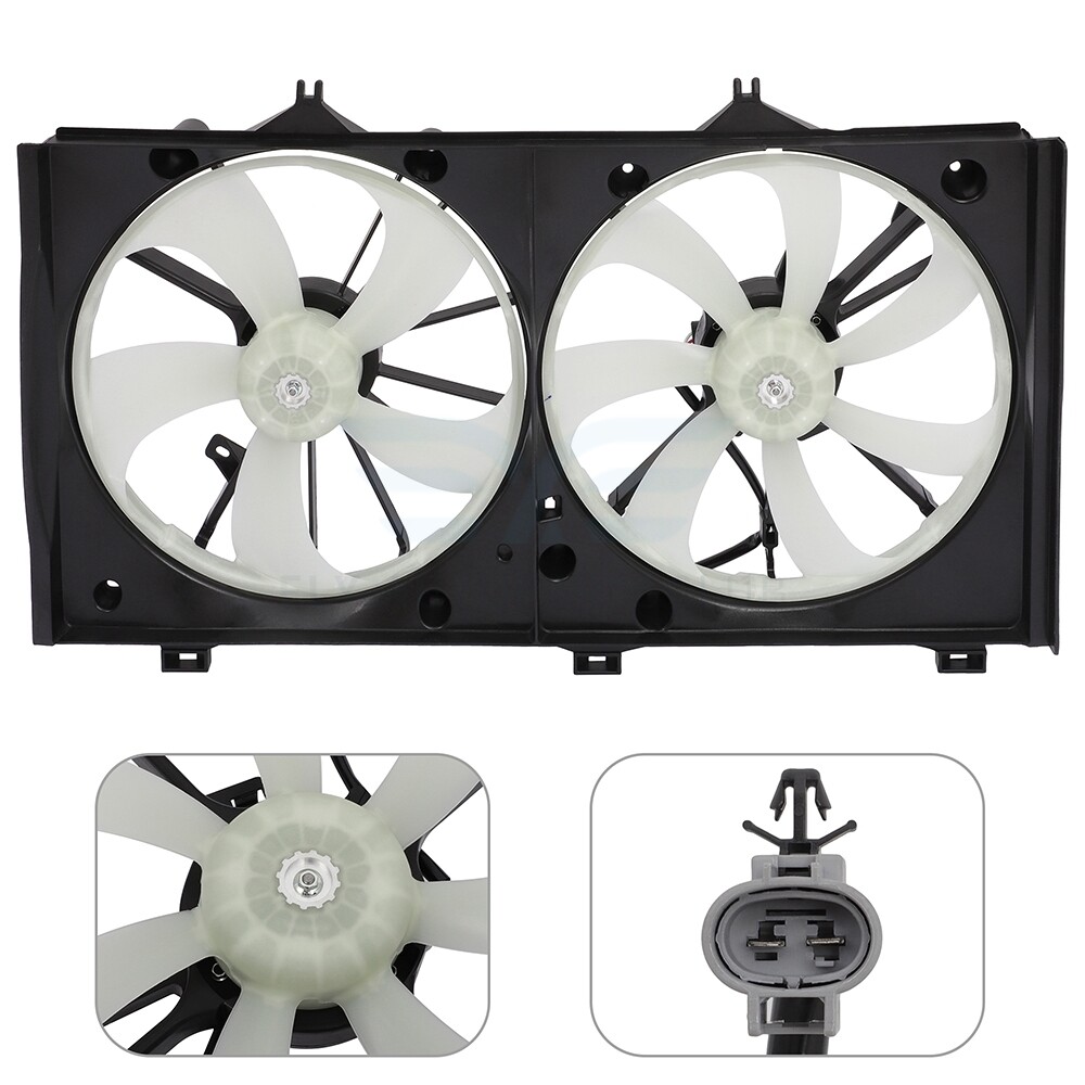 Radiator Condenser Cooling Fan Assembly For 2007-2011 Toyota Camry 2.4L 621-388