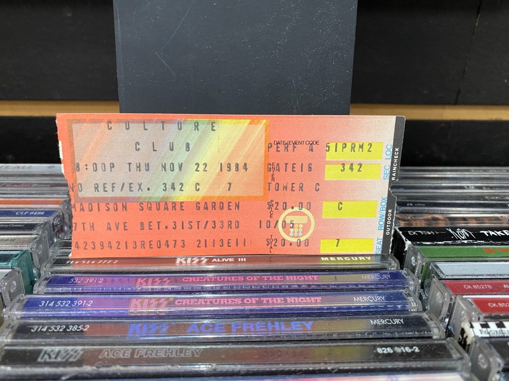 Culture Club Nov 22nd 1984 Madison Square Garden, NY  Ticket [Used, VG]