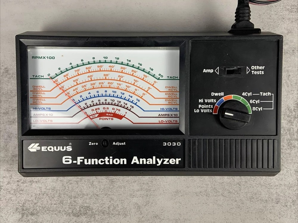 Equus 6-Function Analyzer Model 3030 with Clamps Battery Not Included