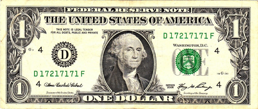 $1 2006 Fancy Serial D17217171F
