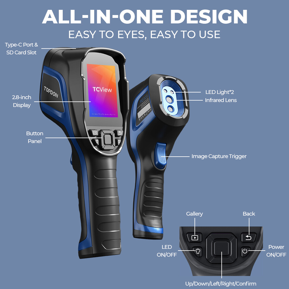 TOPDON TC004 Handheld Thermal Imaging Camera #A#