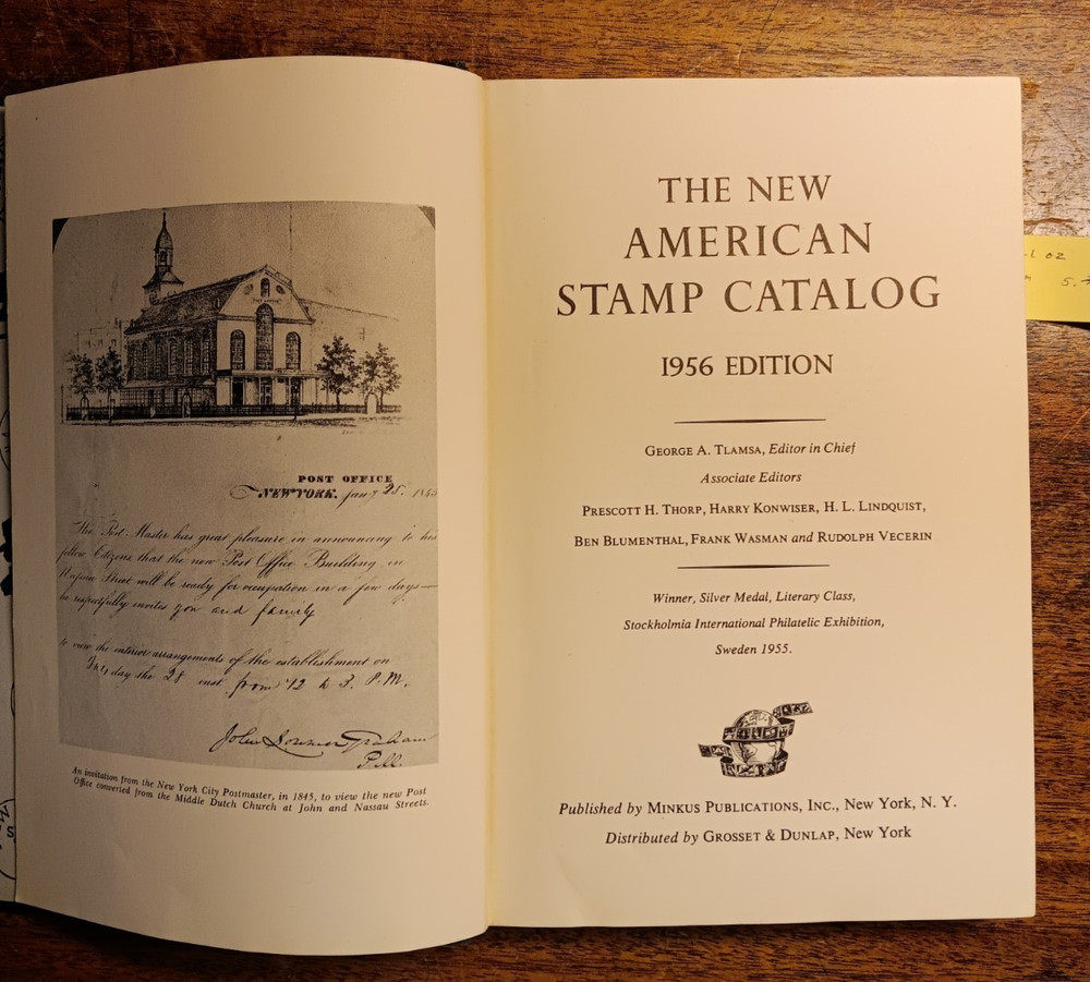 MINKUS "The New American Stamp catalog"...1956...Second Edition...Hardback