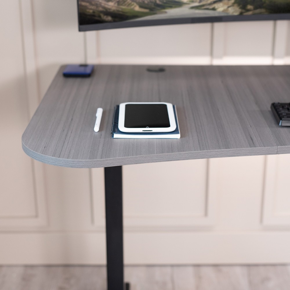 VIVO Dark Gray 63" x 32" Table Top for Adjustable Standing Desk Frames