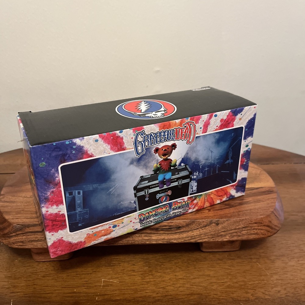 Grateful Dead Dancing Bear Bobble Buddy with Stage Box