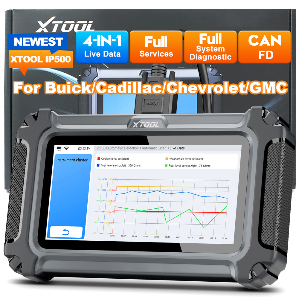 XTOOL IP500 OBD2 Full System Code Scanner For Buick, Chevrolet, Cadillac, GMC