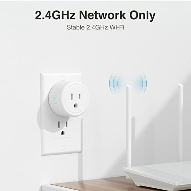 Mini Plug Compatible with Alexa and Google Home, Wifi Smart Outlet Socket Remote