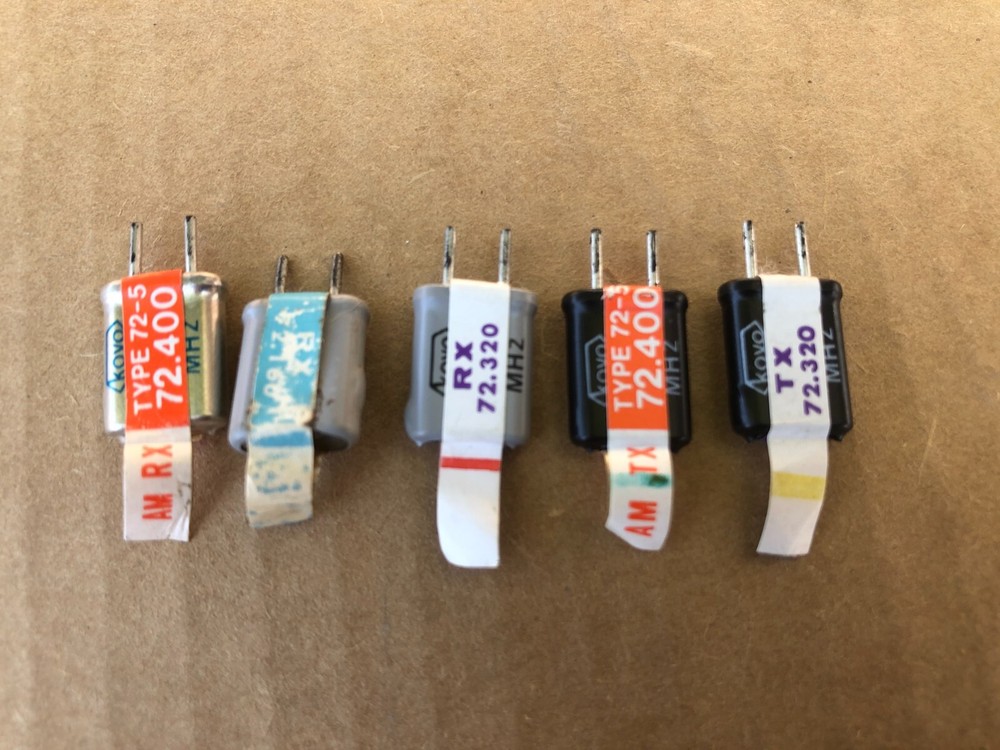LOT OF 5 KOYO FM TRANSMITTER CRYSTALS