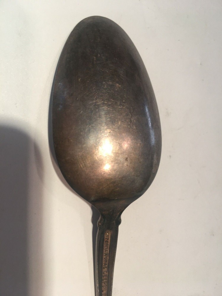 Antique Spoon International Deep Silver Dishware Table Utensil