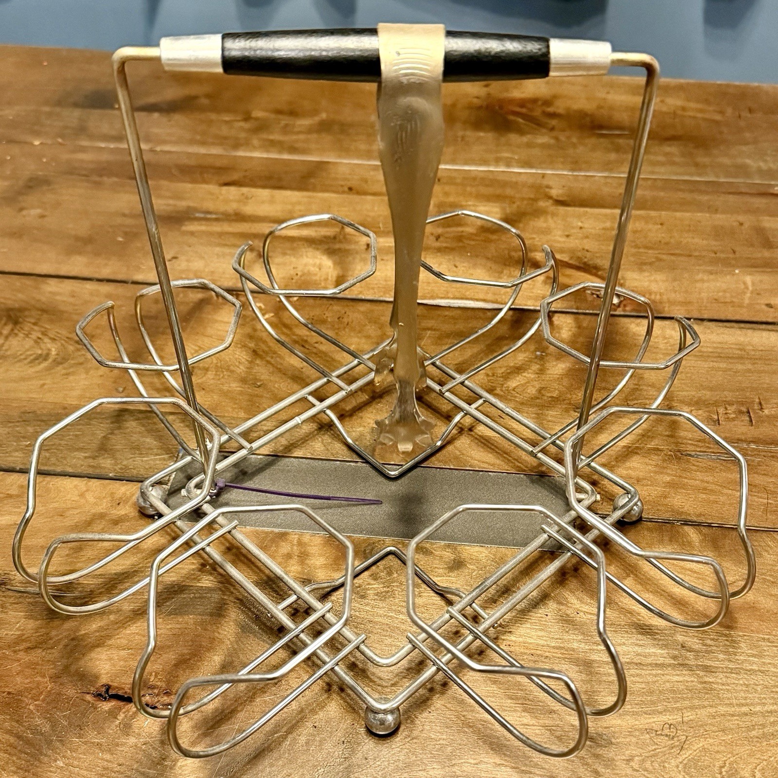 VTG 1960s 60s MCM Dorothy Thorpe Copper Highball Glasses Caddy Ice Bucket Tongs