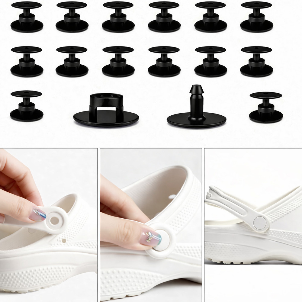 24 Sets Replacement Rivets for Crocs, Replacement Parts for Crocs