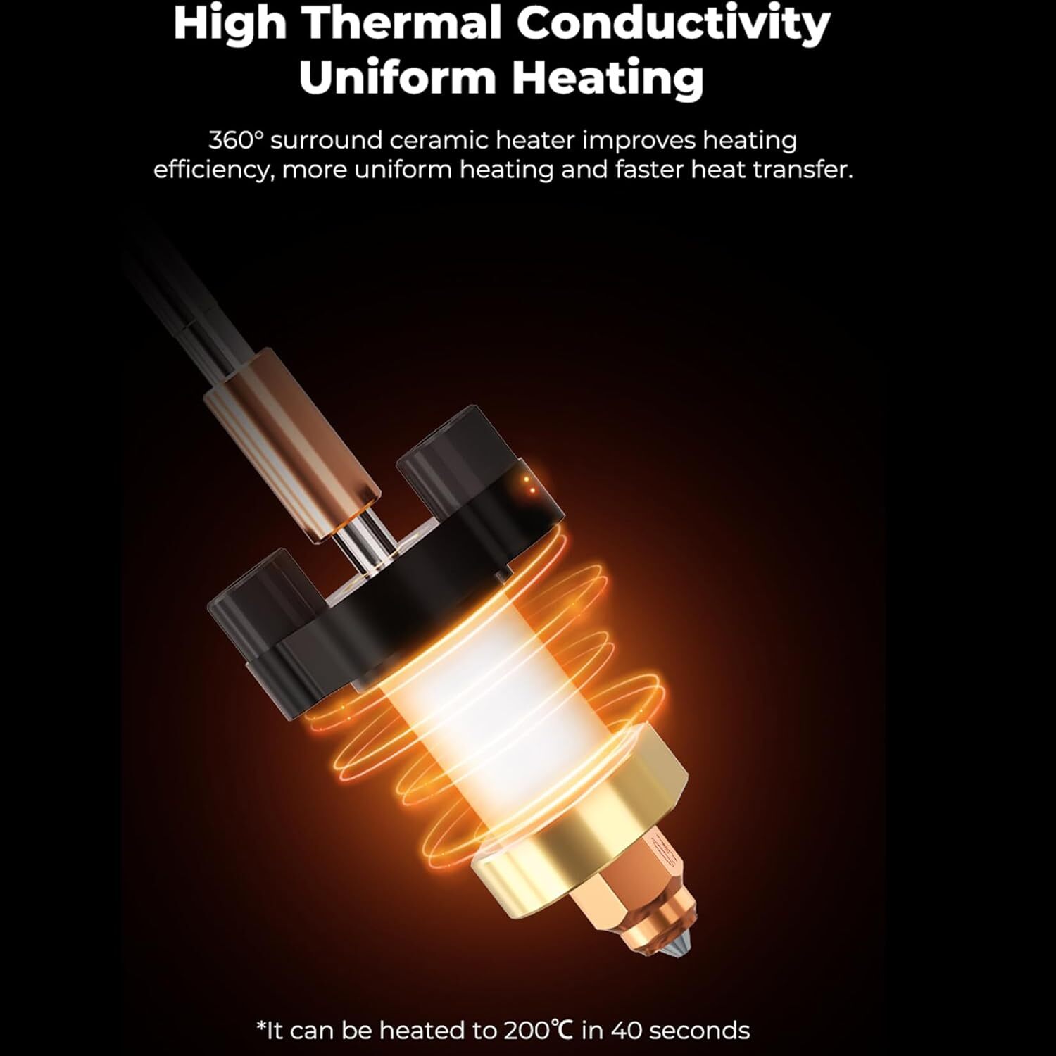 Creality Metal Quick-Swap Nozzle Kit Heat Break Hotend Heating Block Kit for K1C