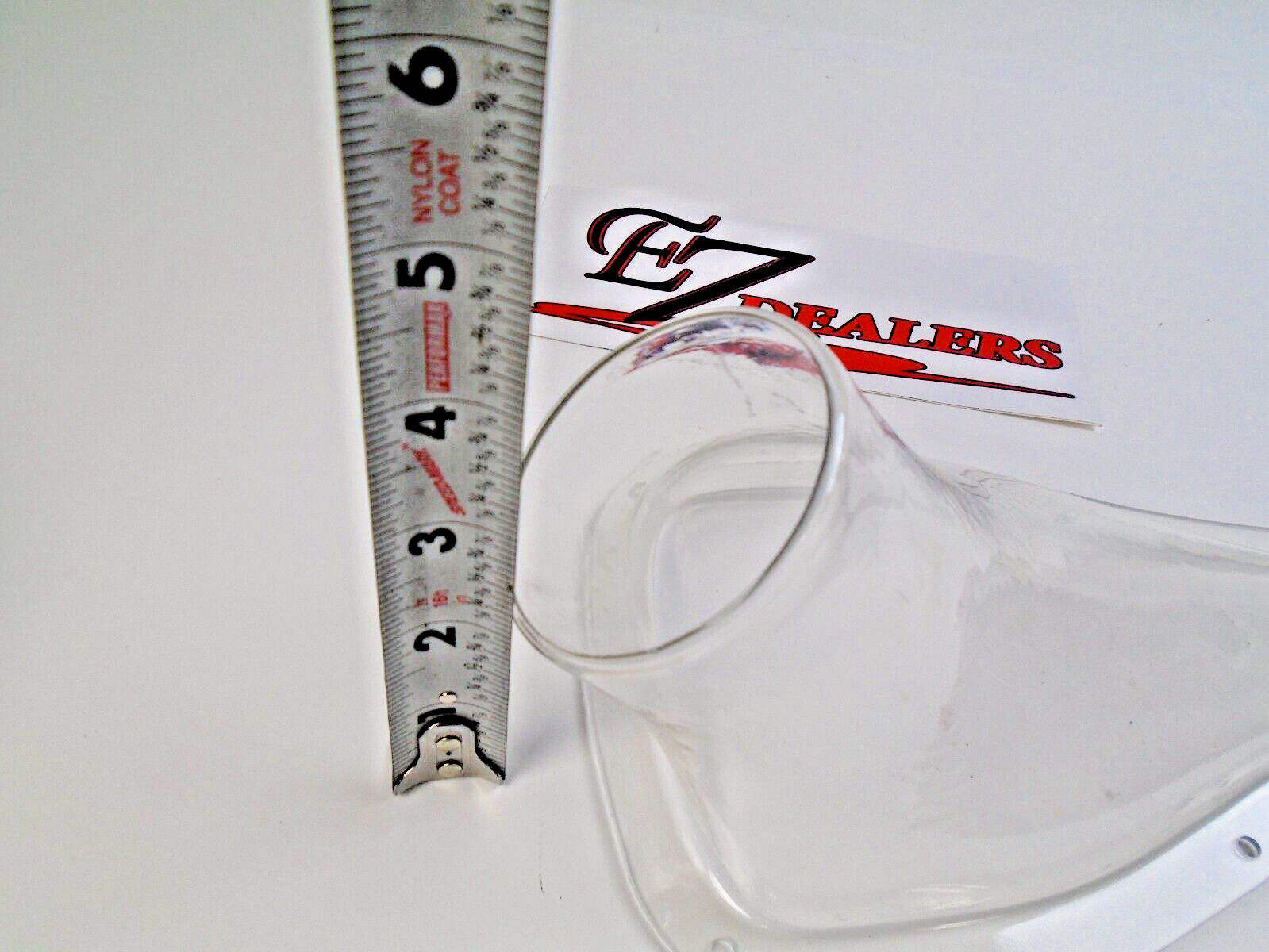 Single 3" Clear NACA Air/Brake Duct NACA Duct 3" Tube Molded Plastic