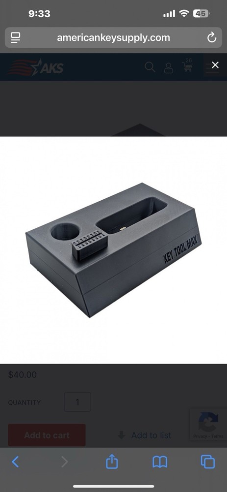 Key Tool Max Charging Dock (Programmer Not Included)