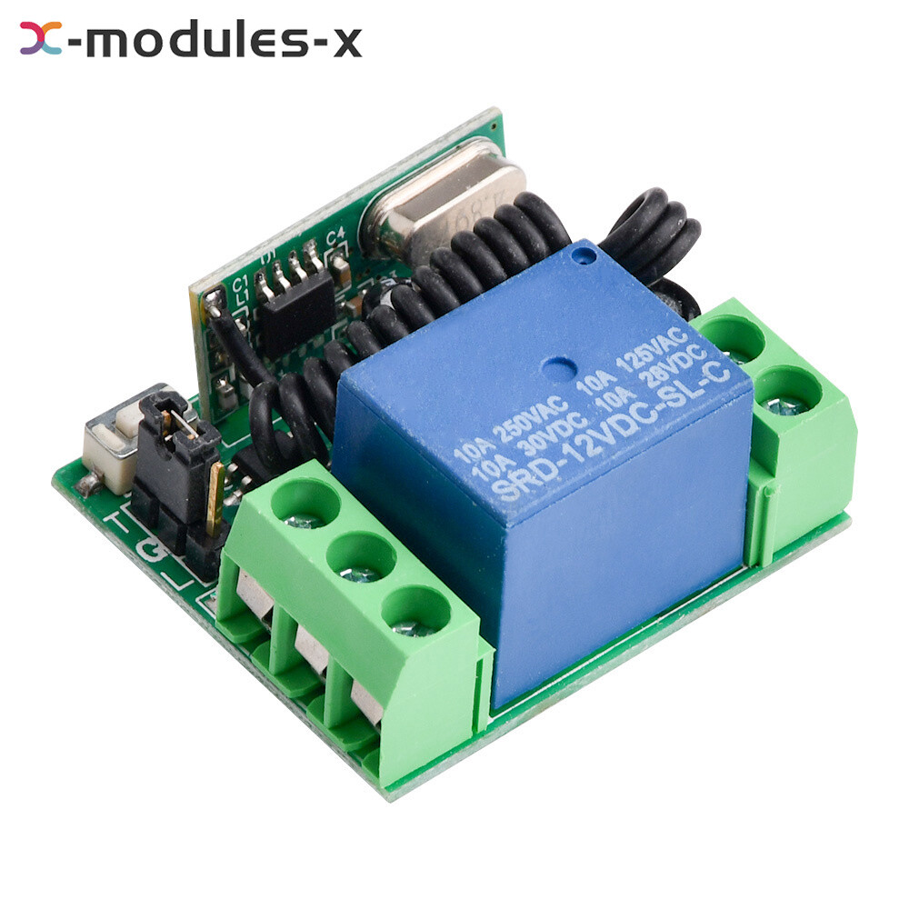 DC 12V 10A Relay 1CH Wireless RF Remote Control Switch Transmitter+ Receiver New