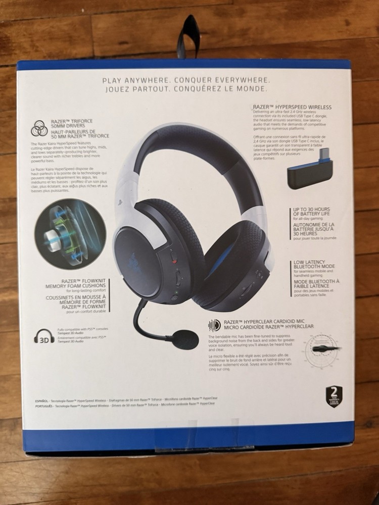 [NEW] RAZER KAIRA PRO HYPERSPEED - Wireless Multi-platform Gaming Headset