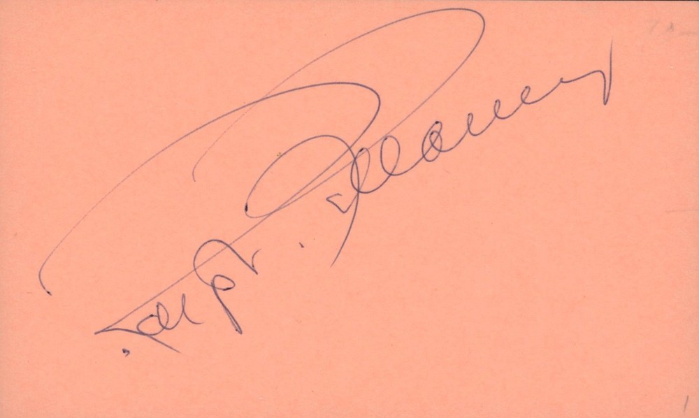 Ralph Bellamy Autograph