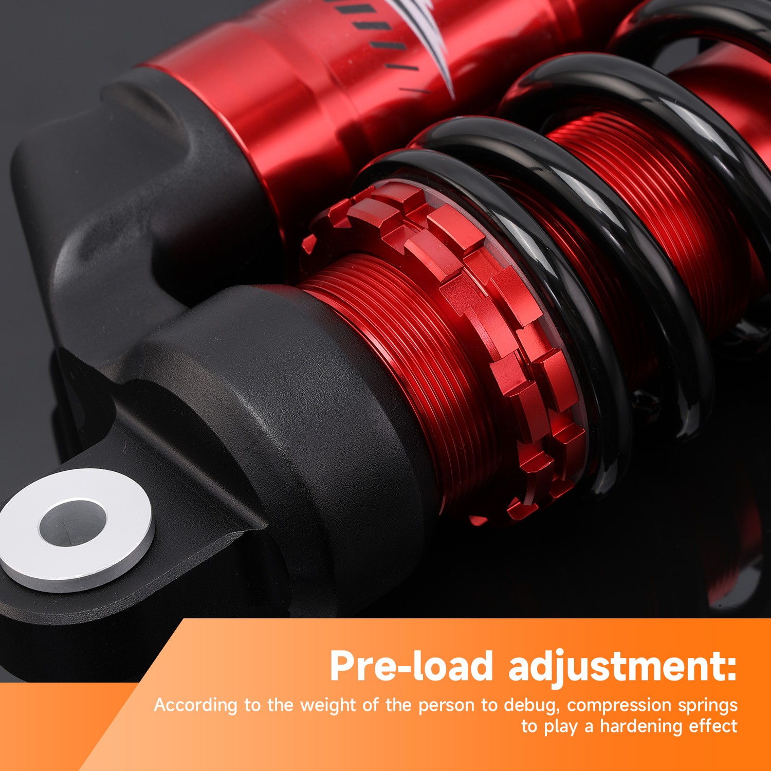 ADJUSTABLE STAGE 3 FRONT AIR SHOCKS ABSORBERS FOR HONDA SPORTRAX 300EX TRX300EX