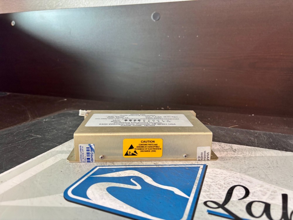 Aural Warning Generator Model630 Removed Working