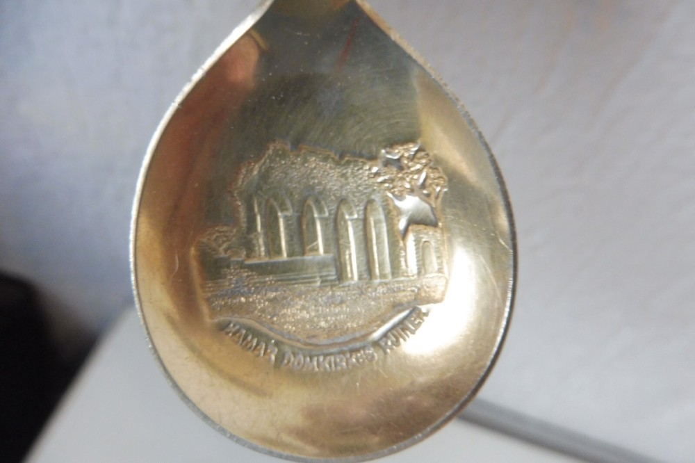 Hamar 925 Silver Spoon Gold, Enameled, D-A