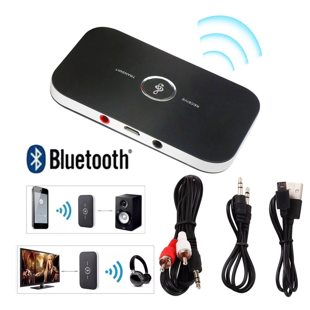 Bluetooth Receiver & Transmitter Wireless RCA to 3.5mm Aux Audio Adapter