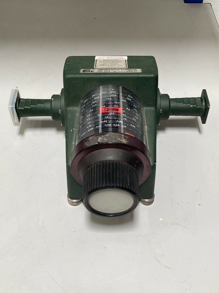 FMI Flann Microwave Waveguide Precision Rotary Attenuator Model 17110 - Variable