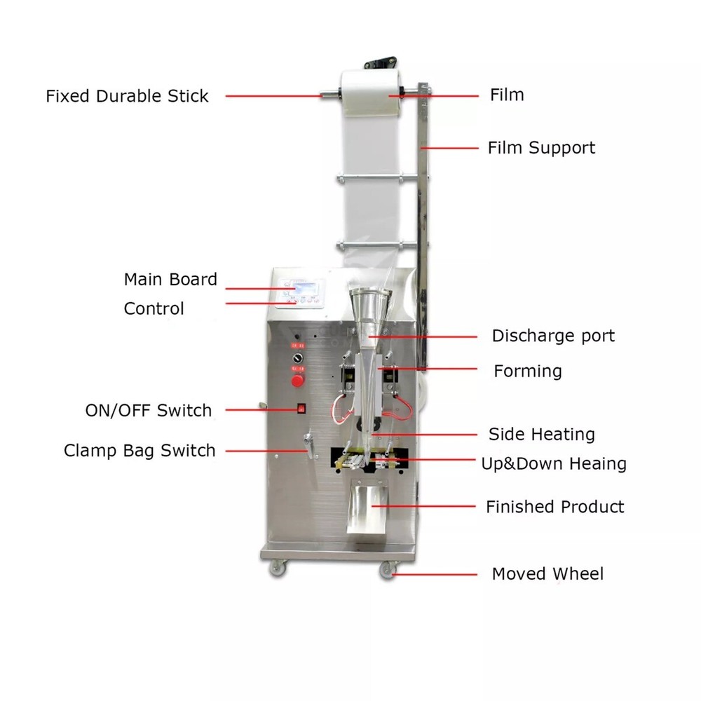 Ice Pop Maker Sachet Packaging Machine/Liquid Sachet Filling Sealing Machine