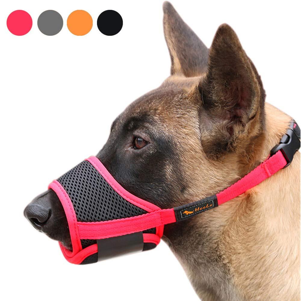Dog Muzzle Nylon Soft Muzzle Anti-Biting Barking SecureMesh Breathable Pets M...