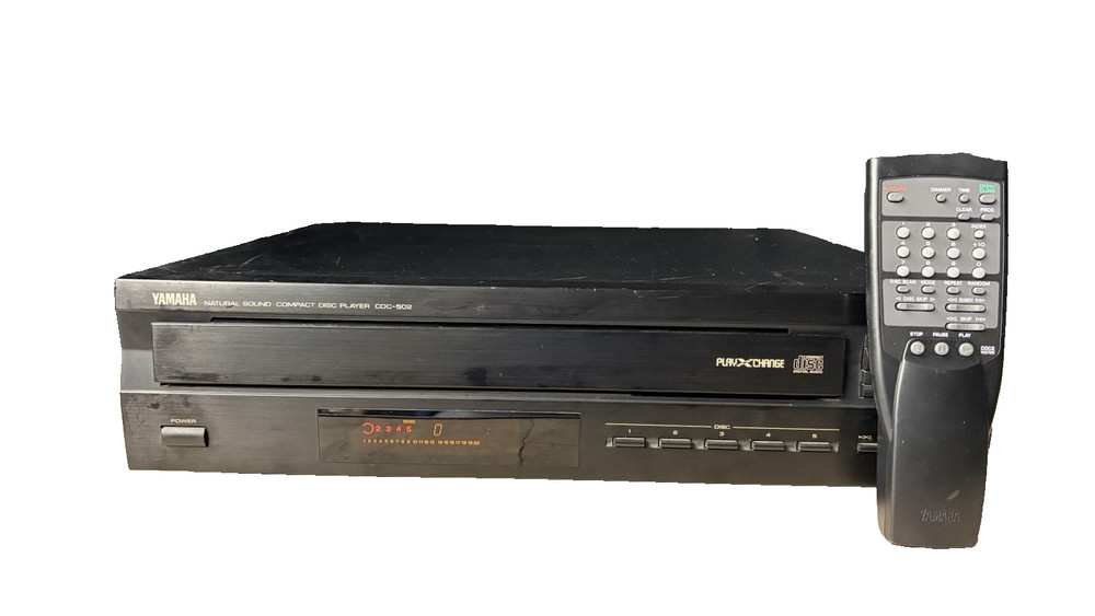 Yamaha CDC-502 CD Changer 5 Disc Carousel & Remote! * Nice!*