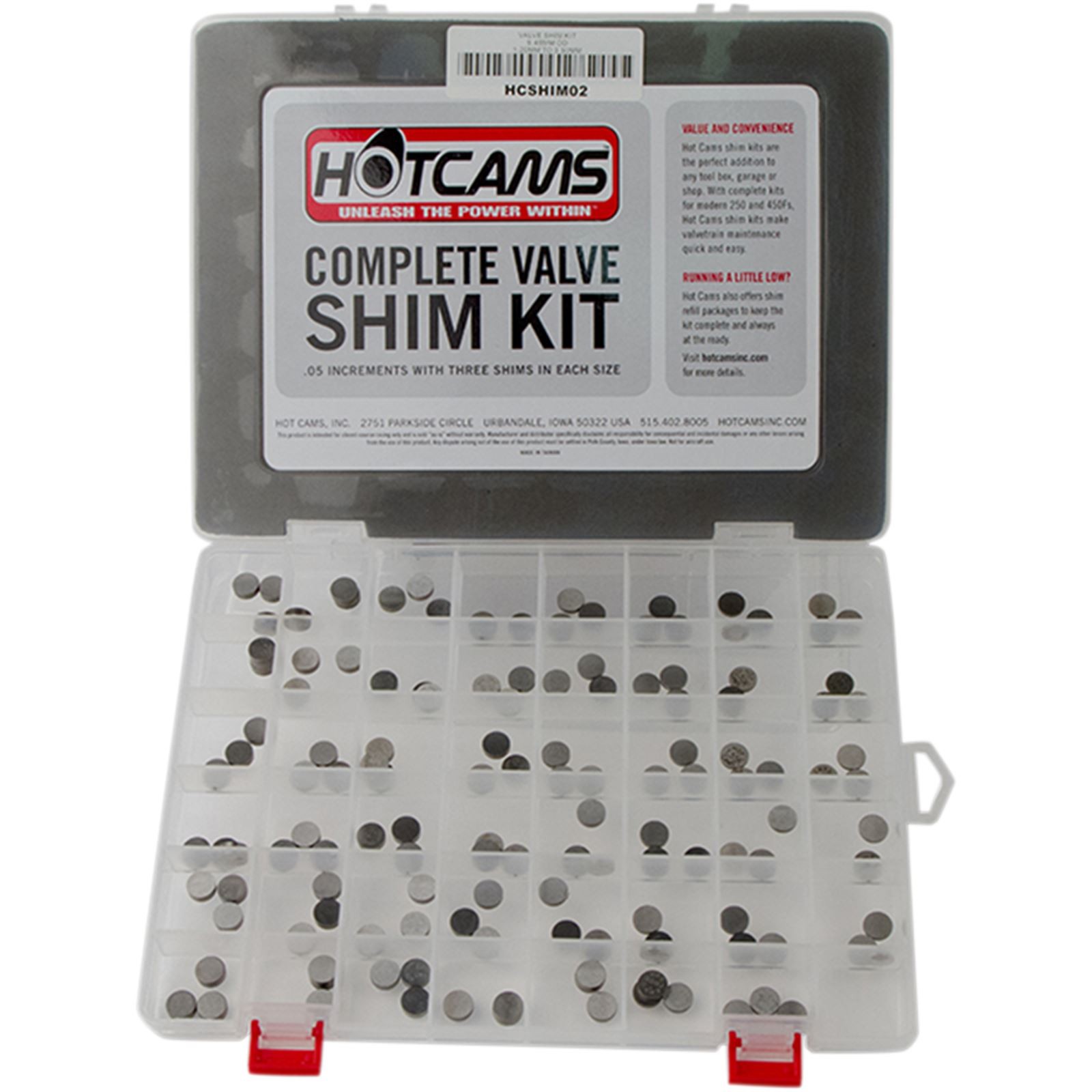 Hot Cams Valve Shim Kit for Honda/Kawasaki/Suzuki/Yamaha HCSHIM02
