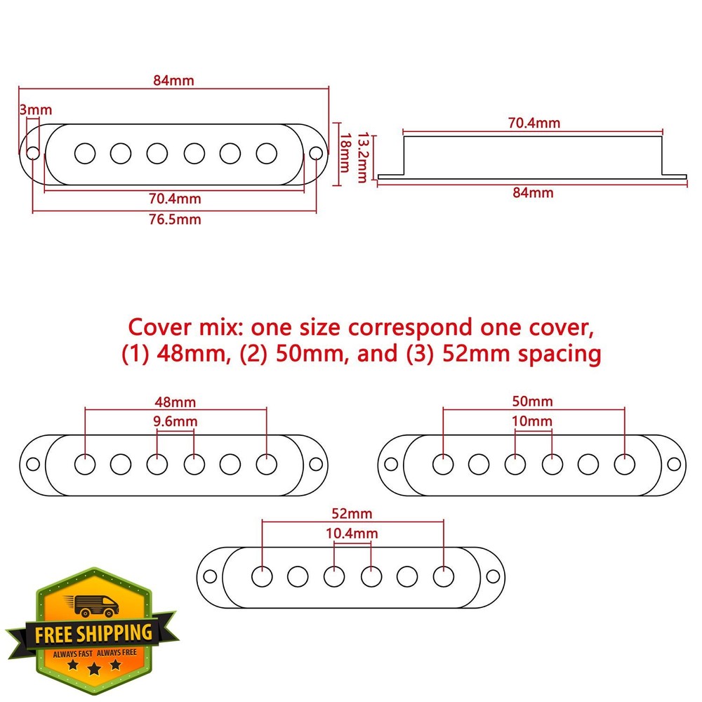 Swhmc Strat Pickup Covers Single Coil Set Yellow Cream Knobs Tip