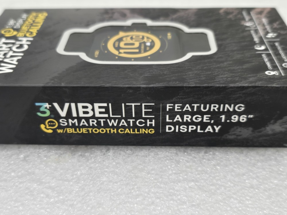 3Plus VibeLite Smartwatch w/ Bluetooth Calling NEW