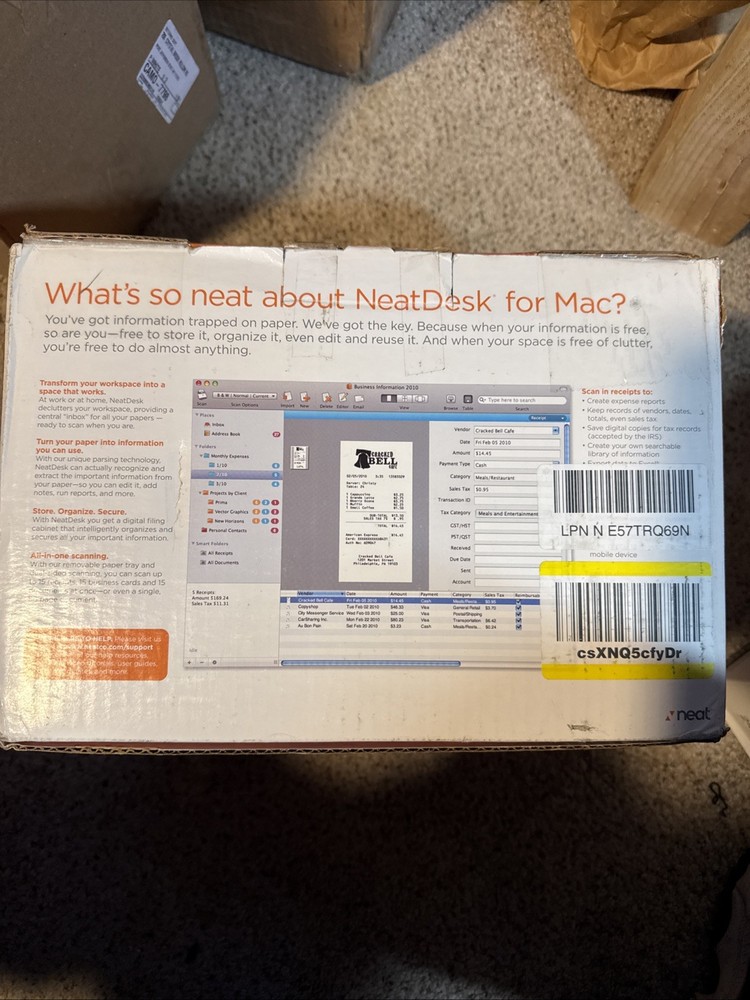 Scanner Neat desk for Mac