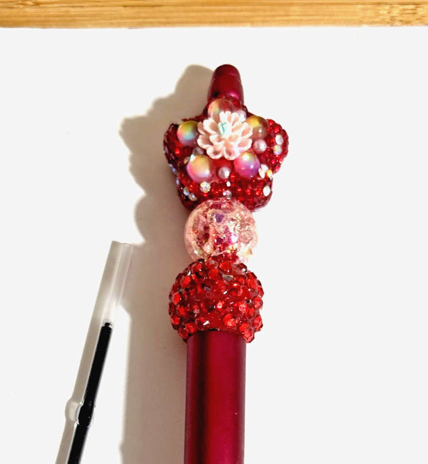 HAND MADE BEAD PEN & KEY CHAIN & Valentines