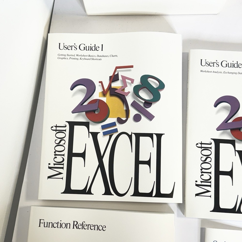 Microsoft Excel for Windows 4.0 Upgrade Version 3.0 Vintage Software READ ALL