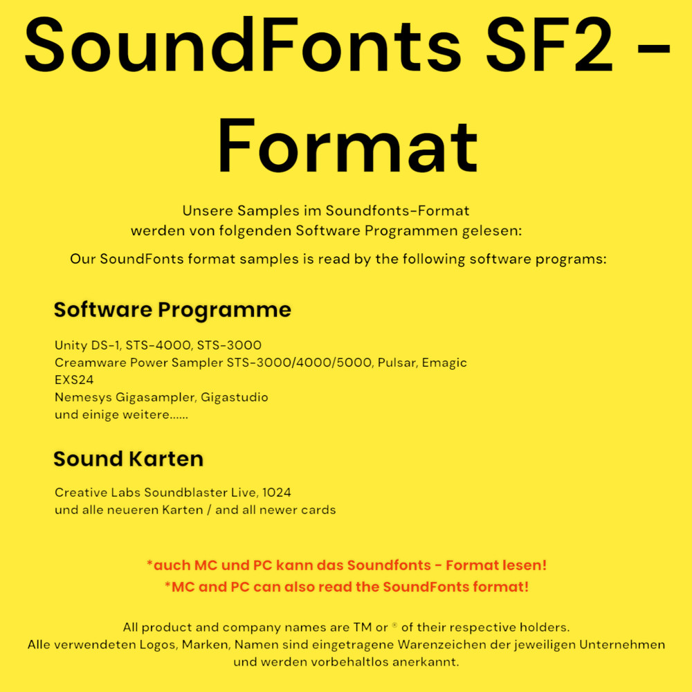 33 CD,s SoundFont Format Sample CDs ++STUDIOLINE++ nicebyte for professional use