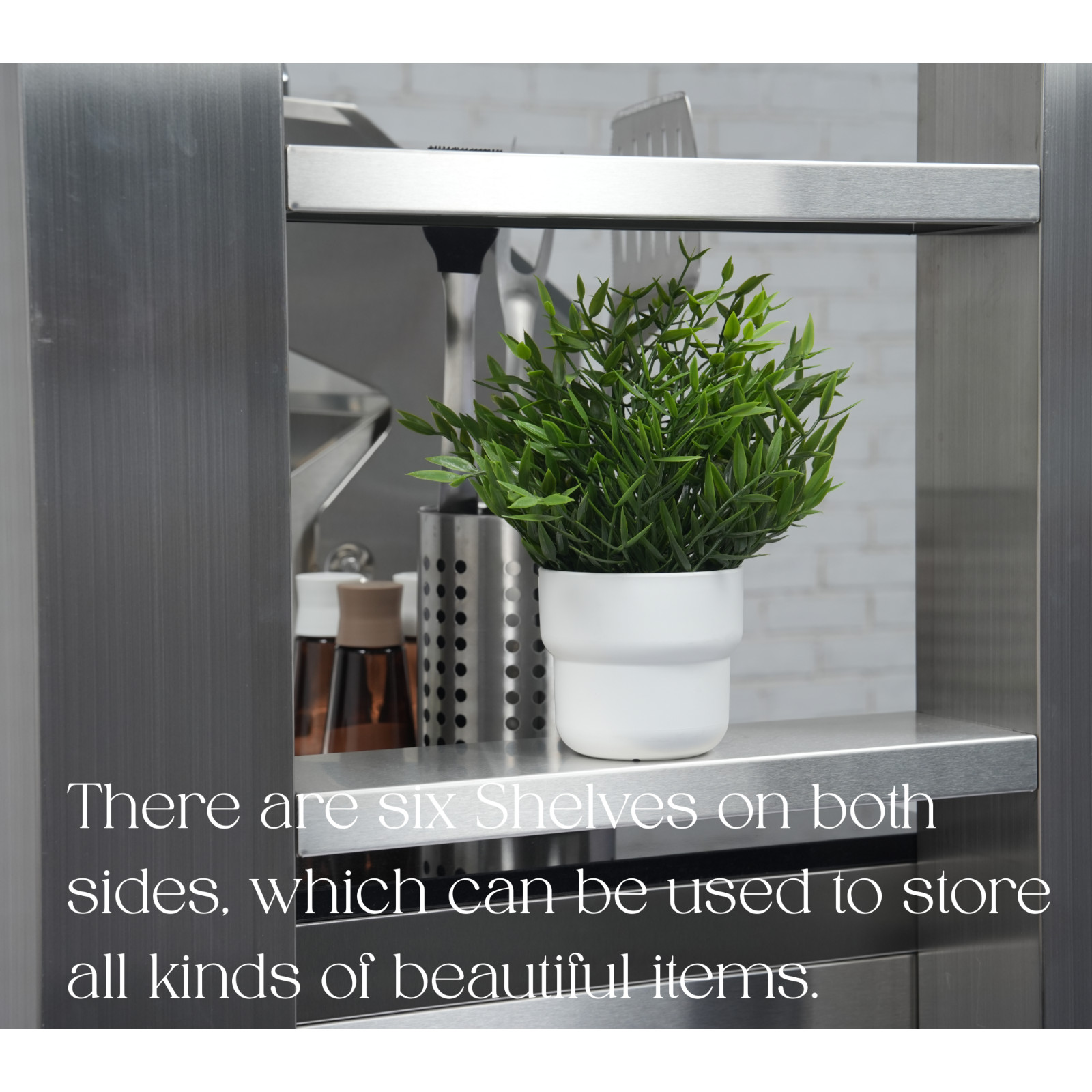 108" 6-Burner 85K BTU Stainless Steel Gas Outdoor Barbecue Island Kitchen Island