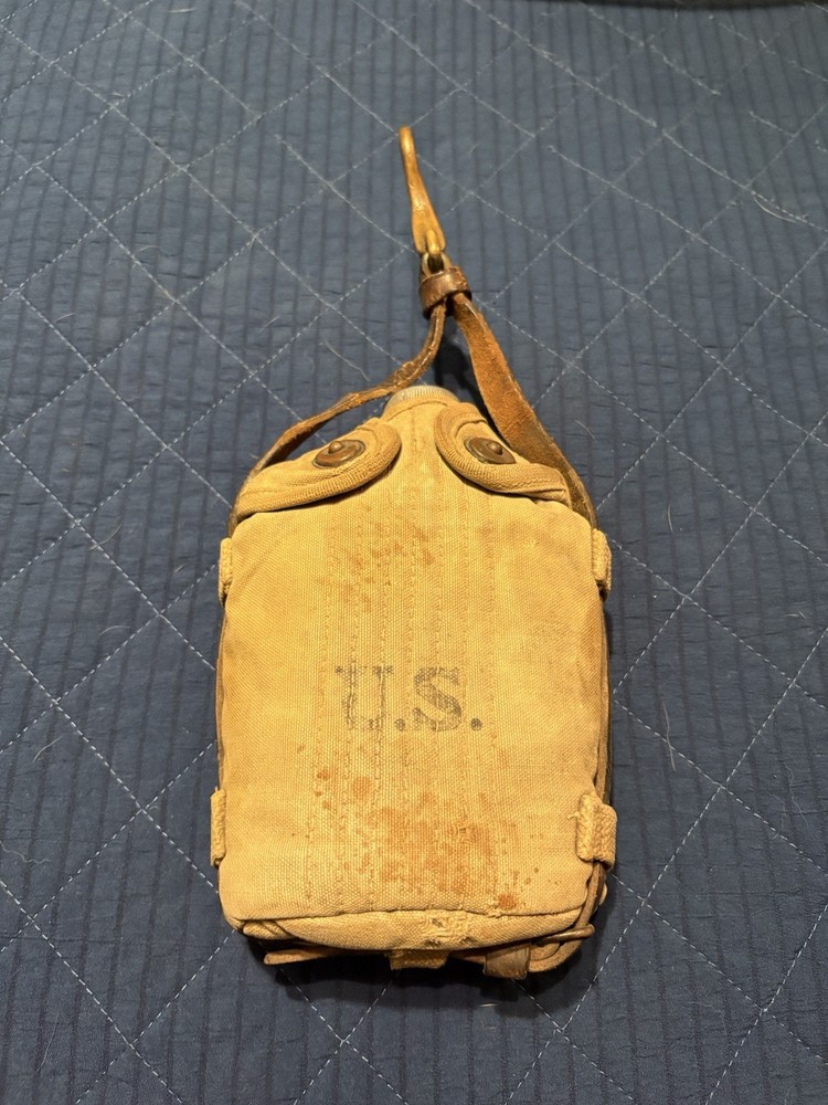 WW1 Antique Cavalry Canteen 1918 Dated