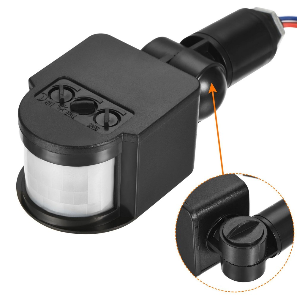 Motion Sensor Sensor 24V Infrared PIR Detector Switch Black