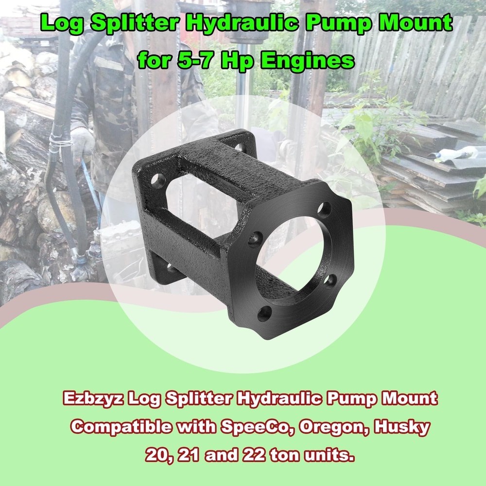Log Splitter Replacement Brackets Hydraulic Pump Mount Black