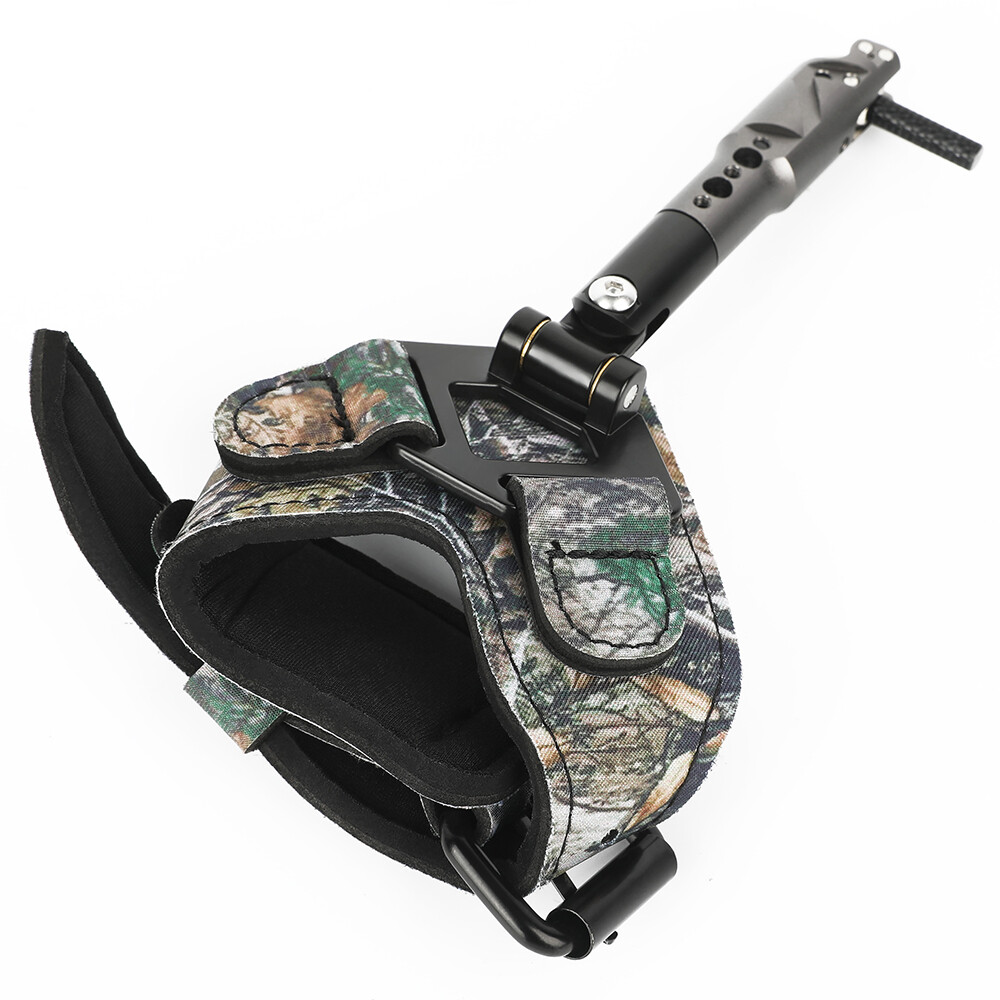 Compound Bow Wrist Release Aids Adjustable Trigger Strap Caliper Archery Hunting