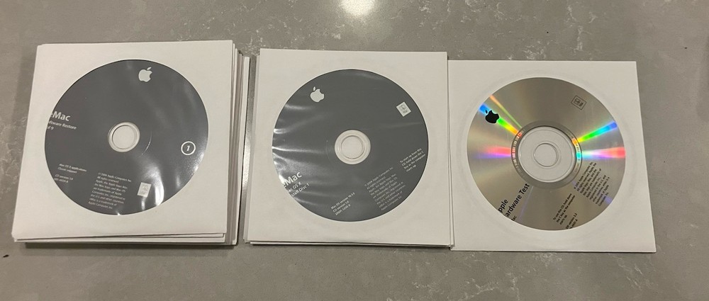 Apple eMac OS X eMac 10.3.5 Install Discs (3) Application Discs (9) Set