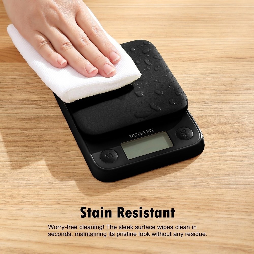 Compact Digital Kitchen Scale for Precision Weighing - 11lb Max Capacity