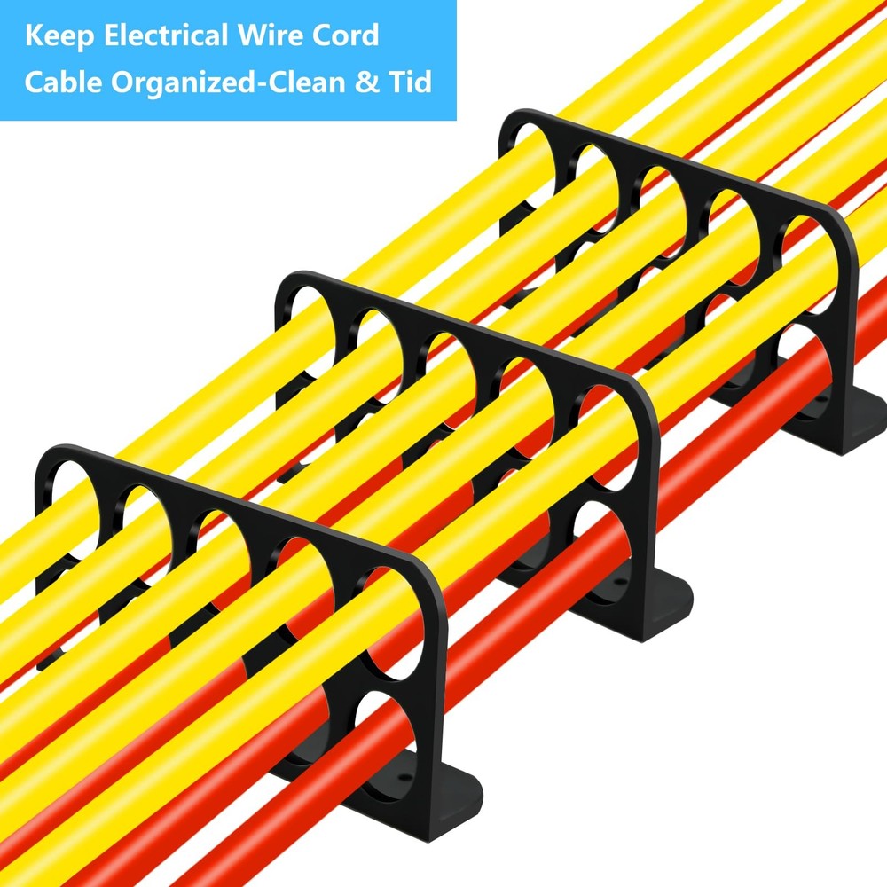 20Pack Cable Chase-Wire Bracket, Cable Support Wire Holder Bracket for NMB El...