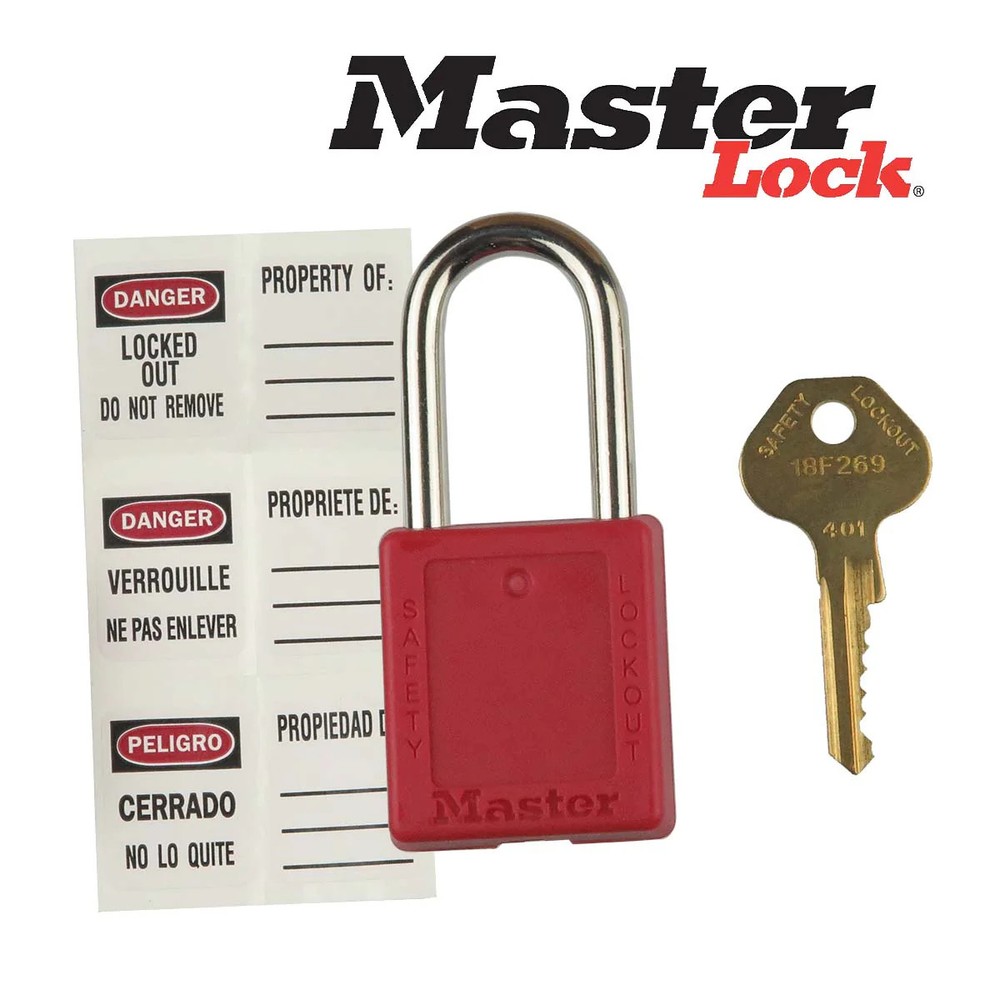 G27834E ` Master Lock 410KARED Lockout Padlock