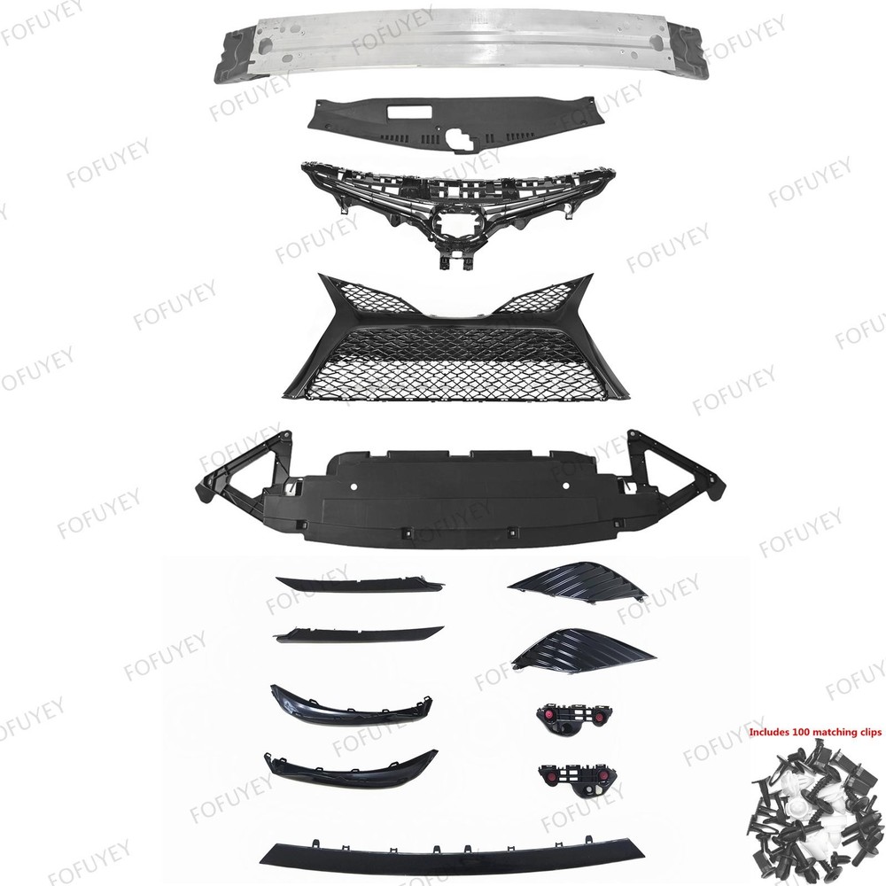For Camry 2018-2020 Front Grilles/Trims/Bumper Reinforcement Bar/Lower Panel Kit