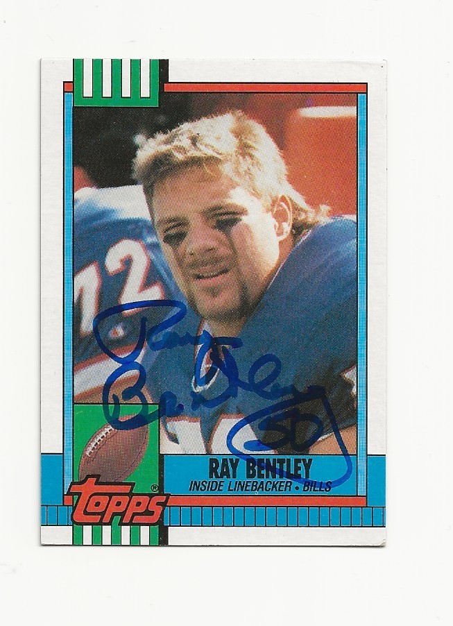 RAY    BENTLEY    BILLS      AUTOGRAPHED    CARD
