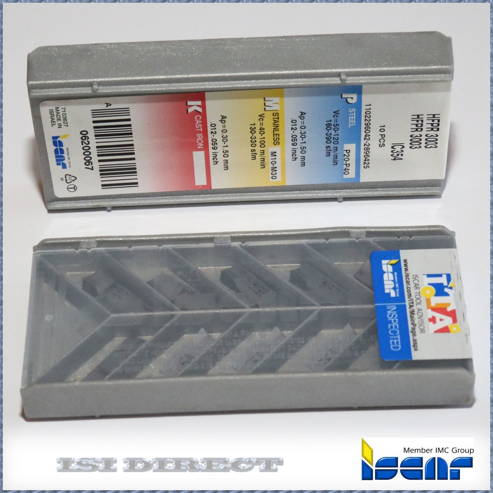 HFPR 3003 IC354 ISCAR *** 10 INSERTS *** FACTORY PACK ***