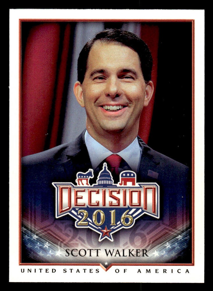 2016 Decision 2016 #23 Scott Walker Card